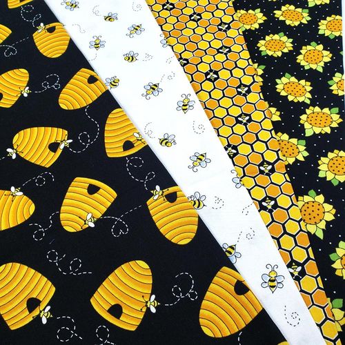 andover bees, kim schaefer, bee fabric, beehives, wasps, bumble,makower
