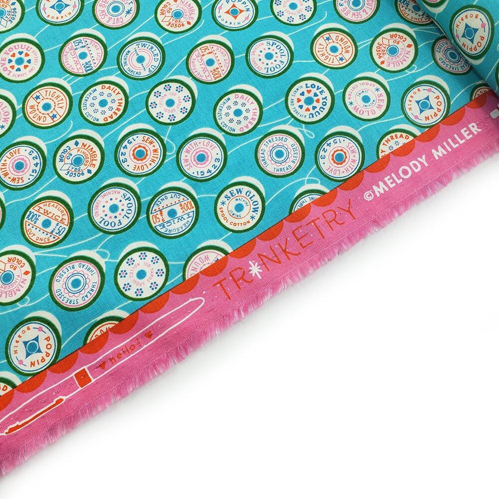 Trinketry fabric, ruby star society, melody miller,matchboxes, pens, retro 70s style