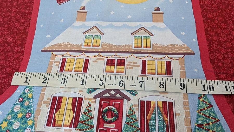 makower, countryside christmas, stocking panel, easy sew stocking