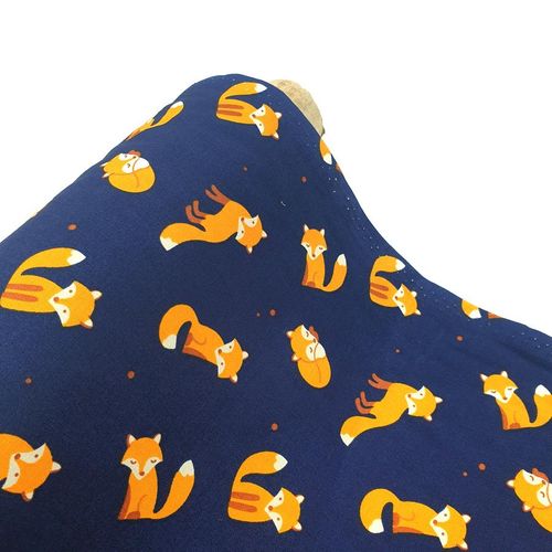 foxes fabric, foxes cotton, uk seller, foxes cotton poplin
