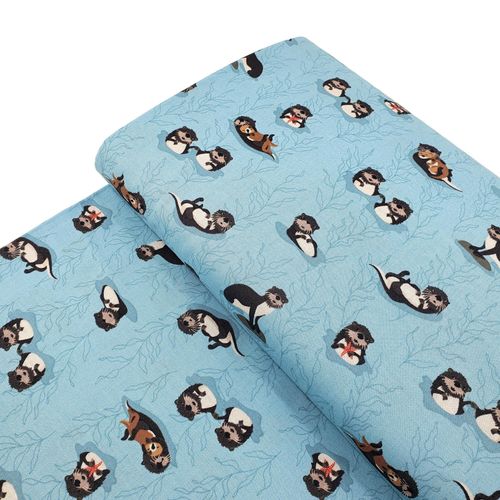 riley blake, beavers,alaska,cute beavers,cute animals fabric, 100% cotton