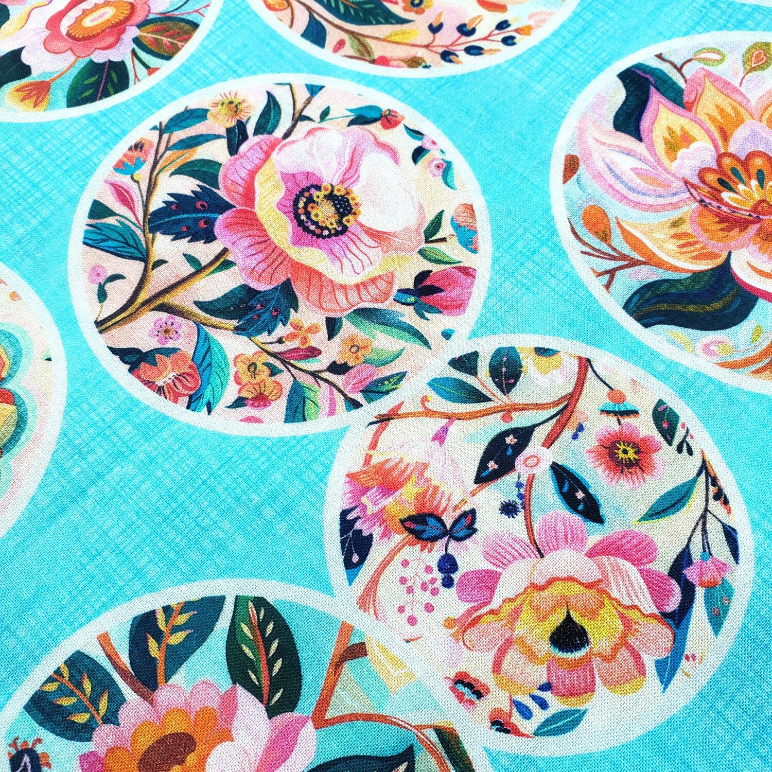 Morris Creative, exotica, florals, borders, badger, foxes, animals, exotic fabric, qt fabrics