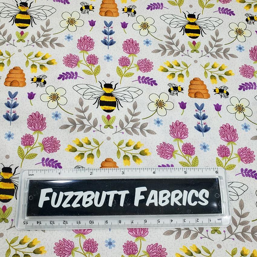 bees,beehives, bee fabric, bumble bees, save the bees, bee flower fabric, queen bee, susan wheeler, nutex