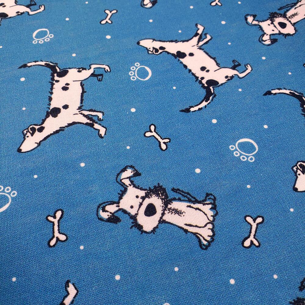 dogs fabric, susan wheeler, dog bandana fabric, ruff and tumble, dalmations fabric