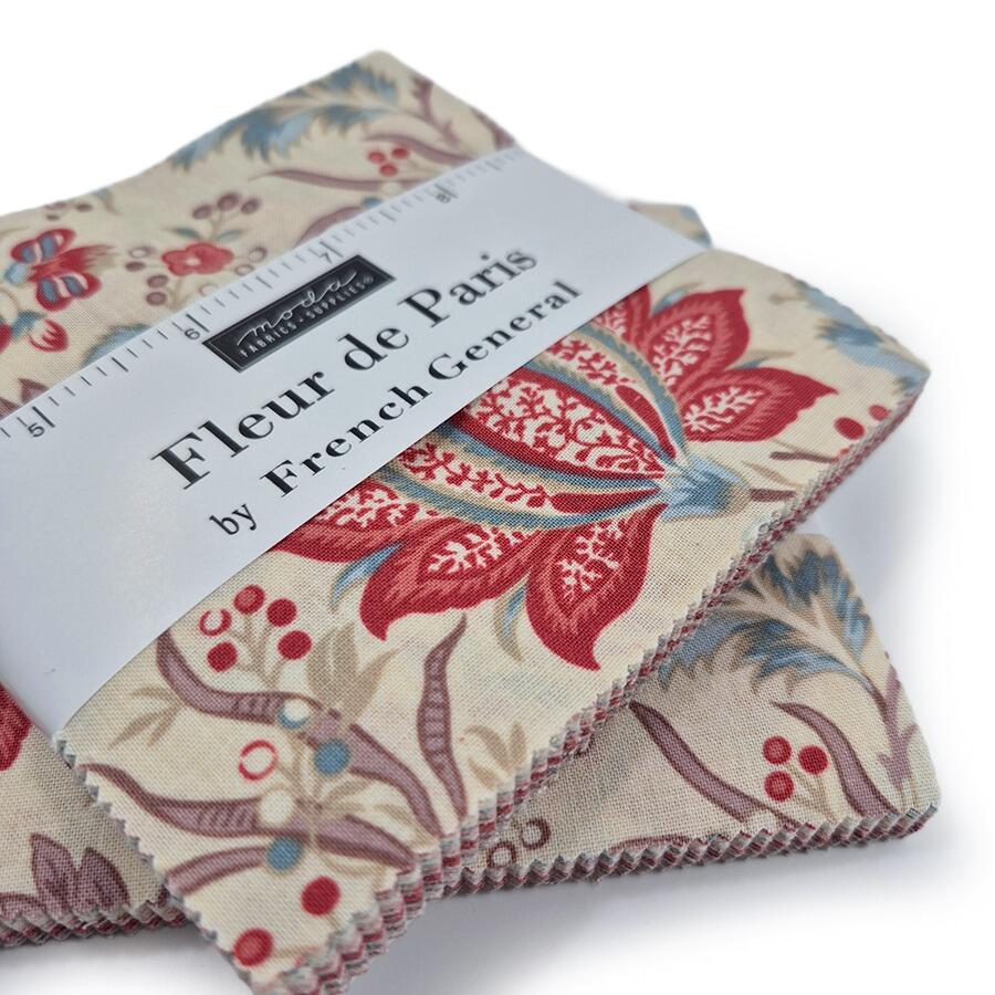moda charm pack, french general, vintage paris fabric, vintage florals, french revolution, les miserables fabric, fleur de paris, versailles fabric