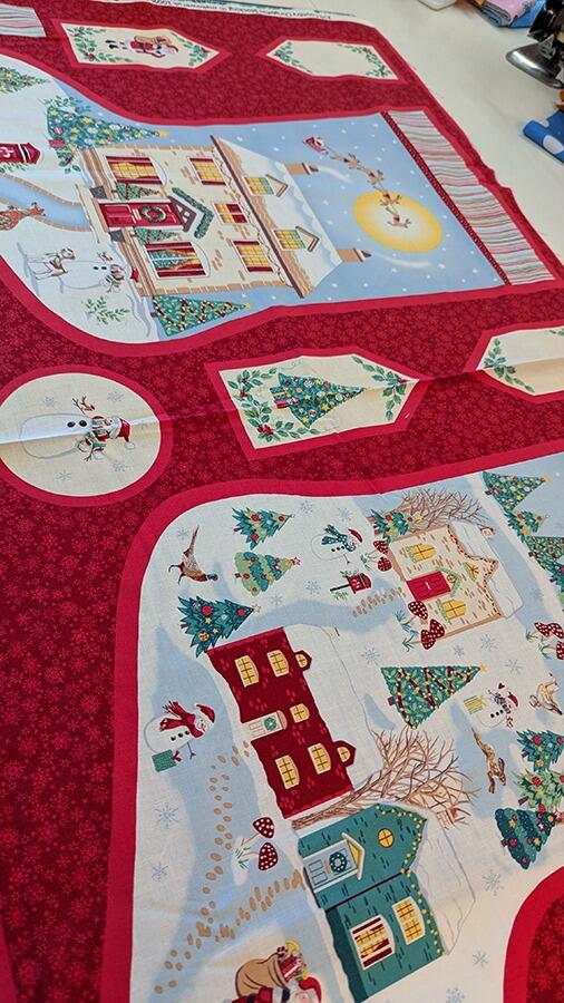 makower, countryside christmas, stocking panel, easy sew stocking