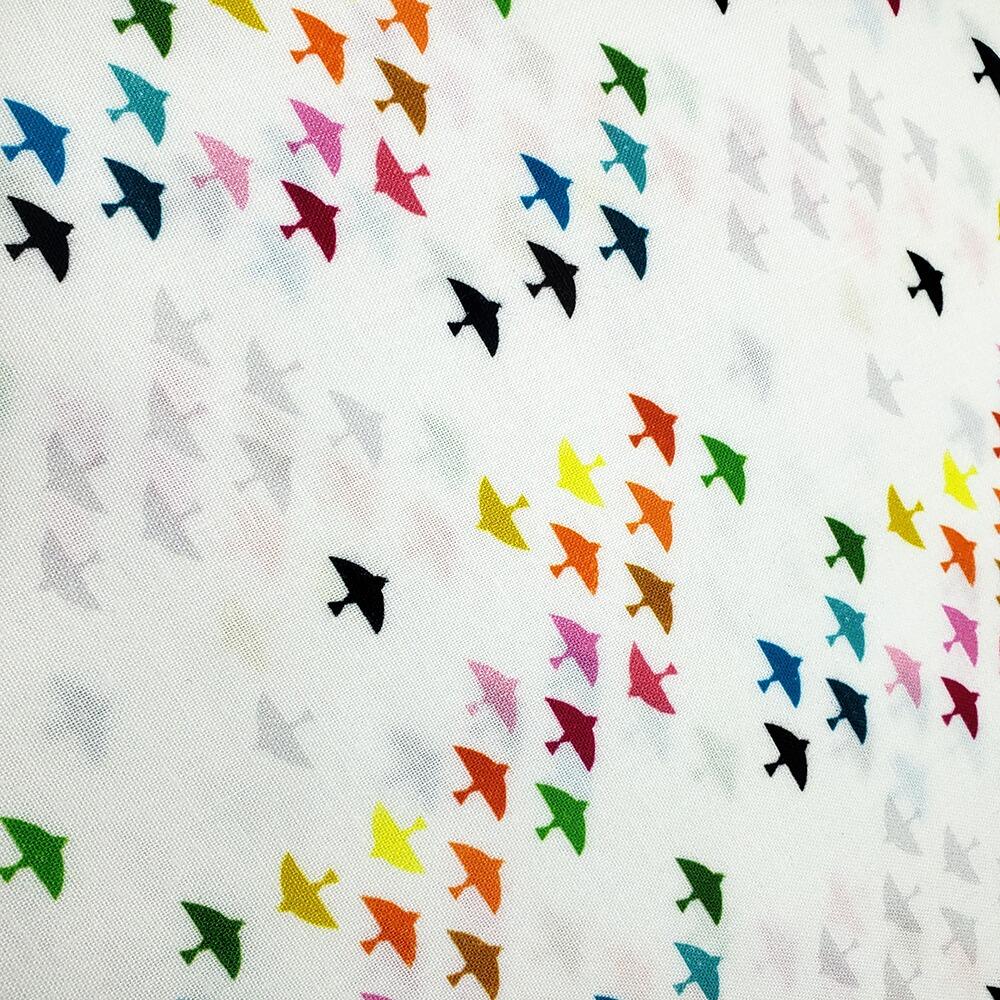 cori dantini fabric, freespirit, what the birds said, low volume fabric, blender fabrics, rainbow colours