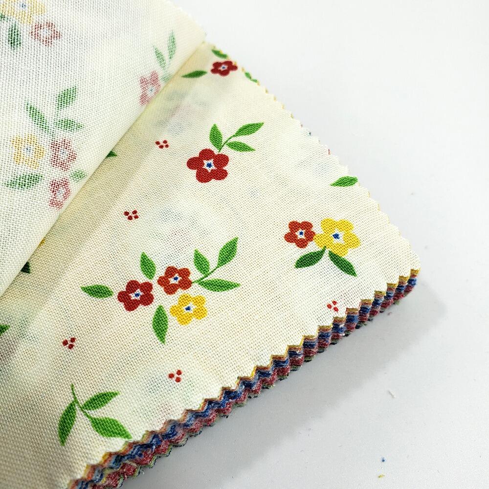 riley blake charm pack, sandy gervais, summer's in town, easy patchwork fabric, retro prints, primary colours, 5 inch squares
