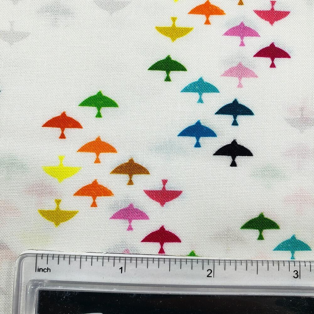 cori dantini fabric, freespirit, what the birds said, low volume fabric, blender fabrics, rainbow colours
