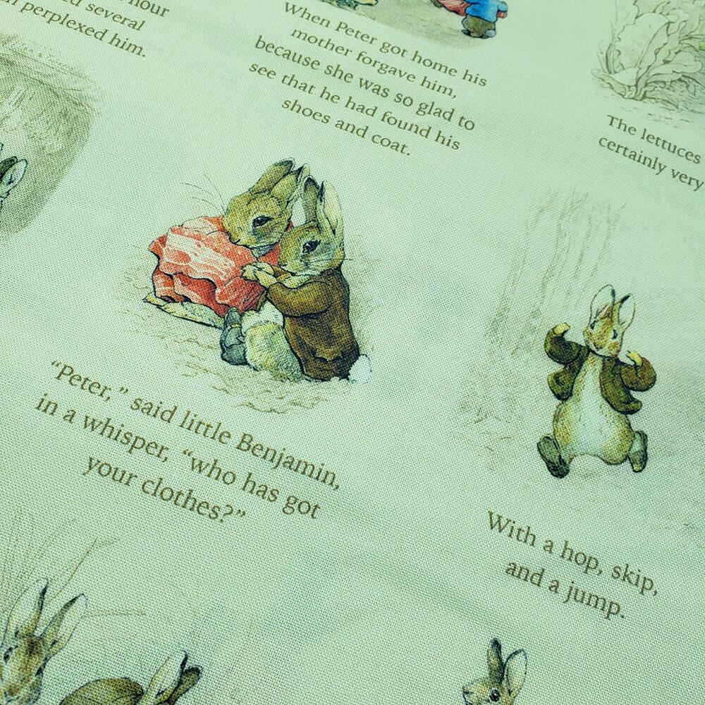 peter rabbit fabric, benjamin bunny, beatrix potter fabric, cotton peter rabbit, storybook fabric
