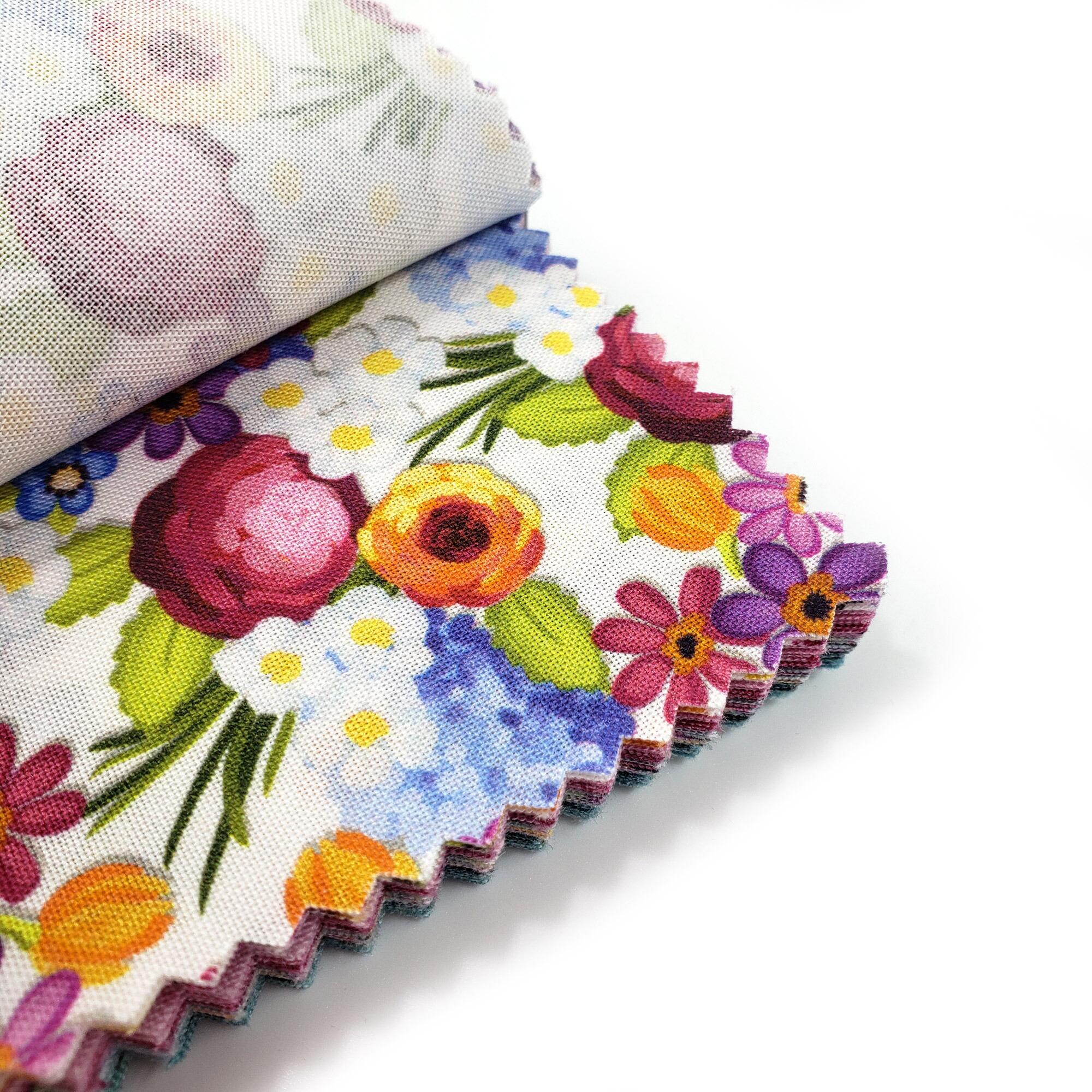 riley blake stacker, floralicious,floral,flowers,garden,baby quilt, patchwork, cotton squares