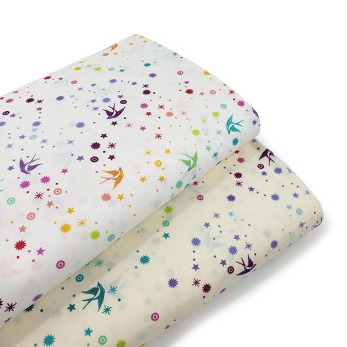 tula pink, fairy dust,cotton candy,whisper,unicorns,stars,spots,polka,rainbow,cotton fabric