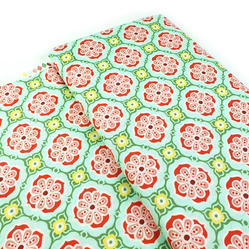 moda, kate spain, cotton fabric,floral, tango, exotic, pastel