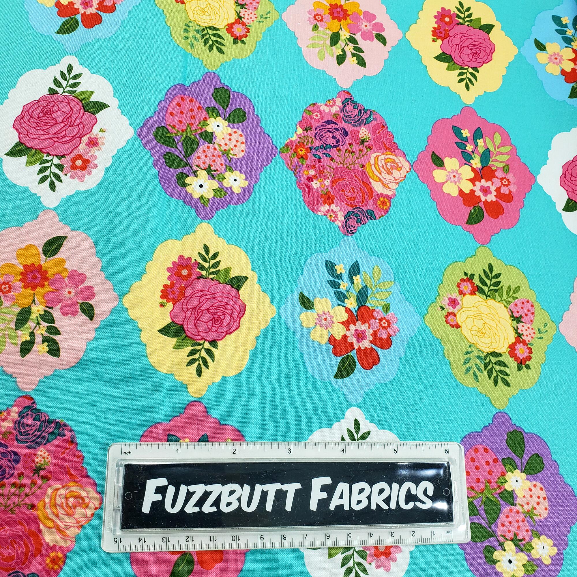 calico cowgirls,poppie cotton, flowers,strawberries, roses,pastels, vintage, colourful