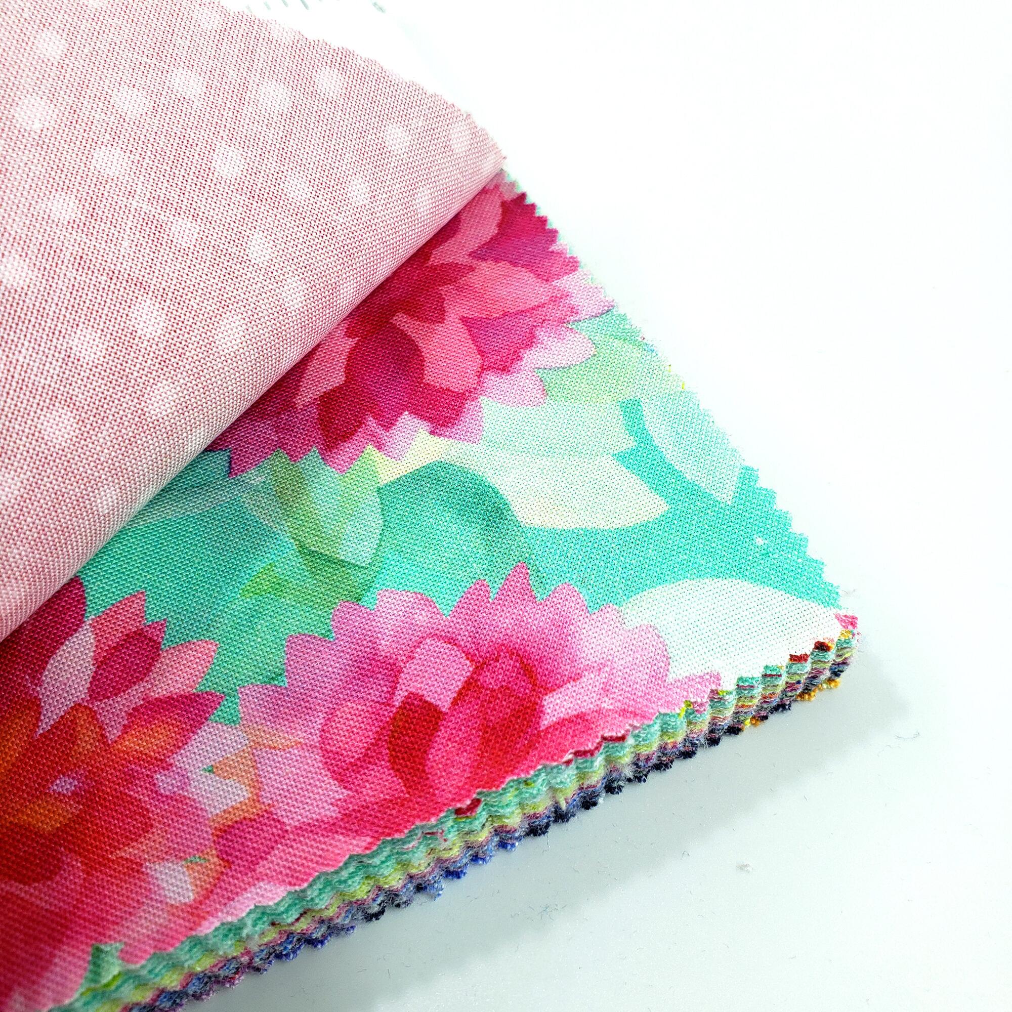 Moda, Flower Patches, Amarilys Henderson, watercolour florals, vibrant, colourful, shabby chic fabric, charm pack, fabric squares