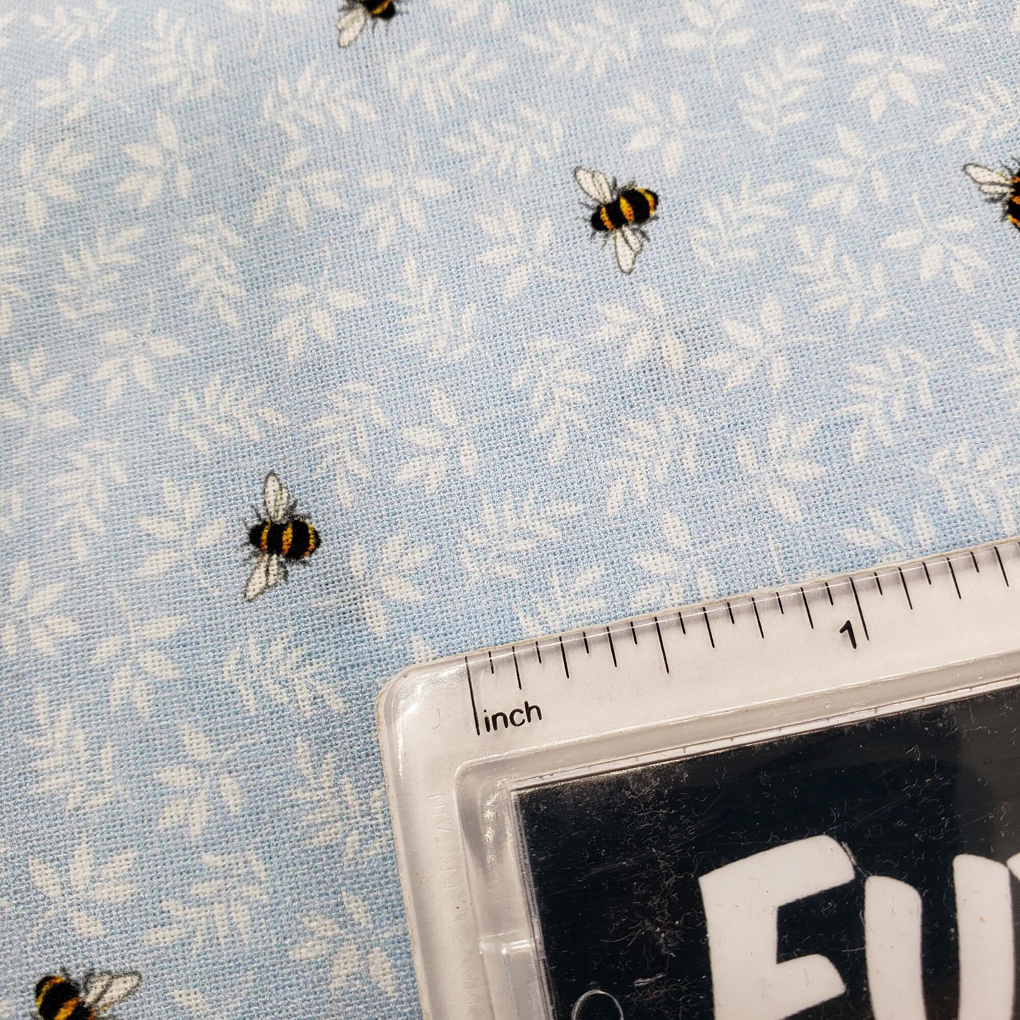 bees fabric, cotton, bumble bees, craft cotton company, blue bees, bumble bees, save the bees