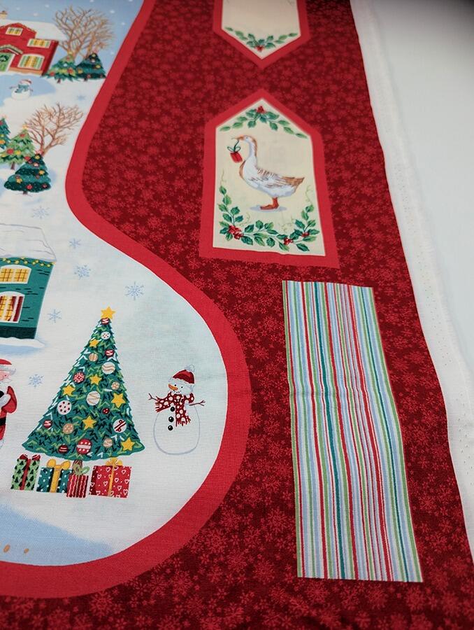 makower, countryside christmas, stocking panel, easy sew stocking