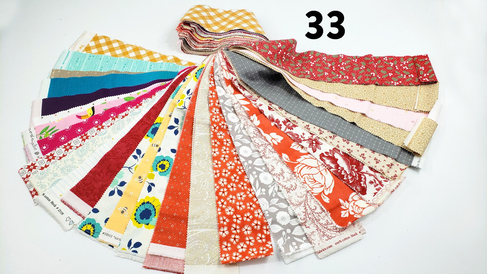 Moda scrap bags 100% cotton abstract, floral, cute, scrappy quilt, scrappy bag, upcycled,remnant