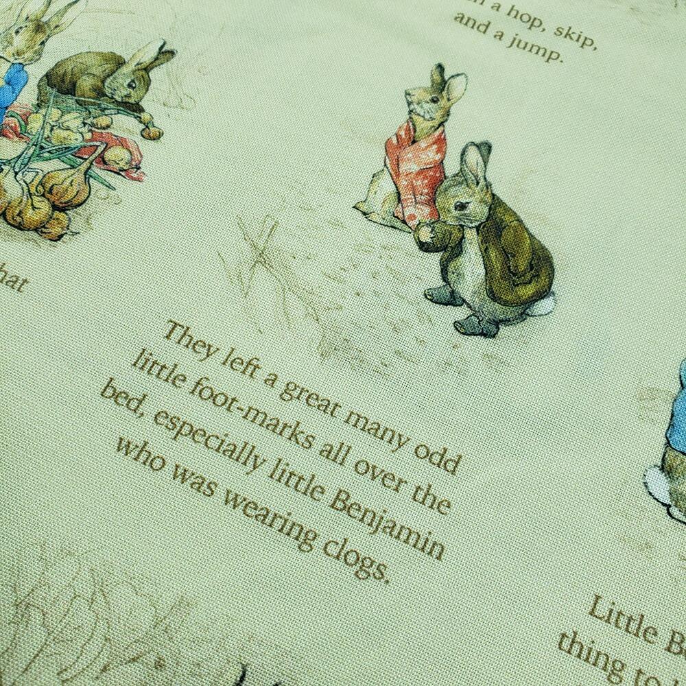peter rabbit fabric, benjamin bunny, beatrix potter fabric, cotton peter rabbit, storybook fabric