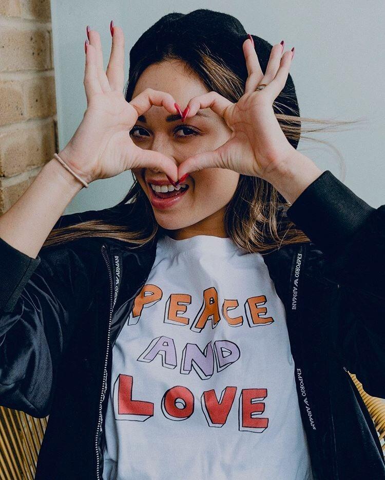 Peace and Love T-Shirt White