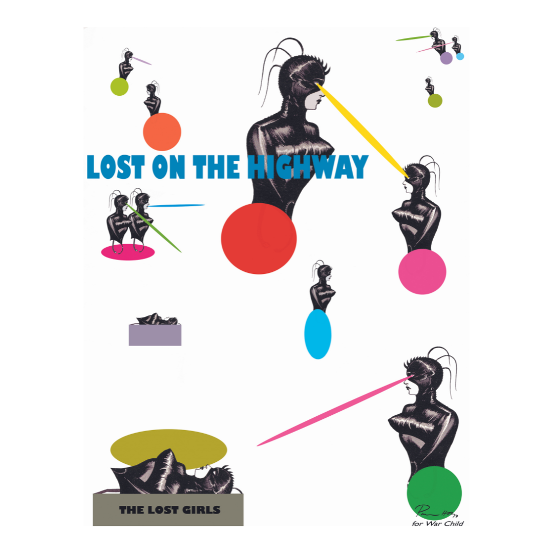 Pam Hogg ‘Lost on the Highway’ T-shirt design