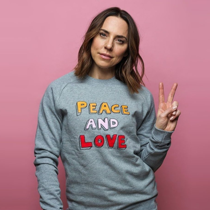 Peace and Love JumperBella Freud collaboration with War Child.|Shop now