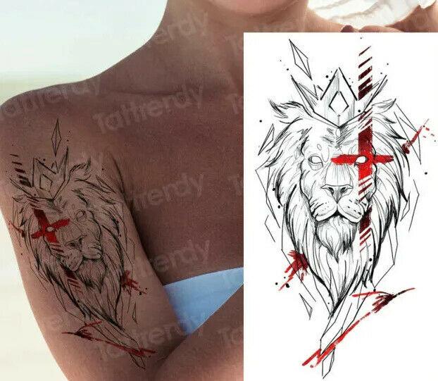 Buy Lion Tattoo Design Digital Download Online in India - Etsy