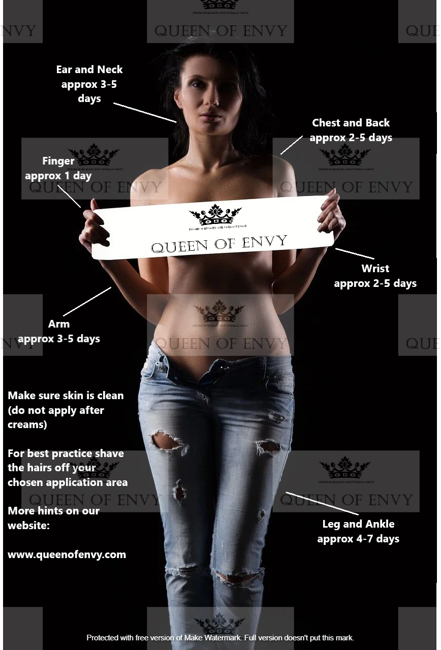 Queen of Spades Hot Wife Adult Sex Game Waterproof Tattoos Women Mens Fake Sexy