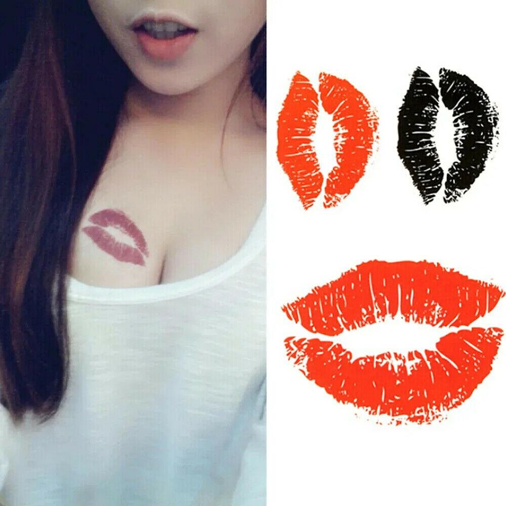 ZZXLLRO 55 Sheets (145Pcs) Red Lips Temporary Tattoo Stickers,  Self-adhesive Fake Red Lips Tattoos, Water-proof Face Stickers for Adult  Women Girls Face Body Valentine's Day Decorations : Amazon.ae: Beauty