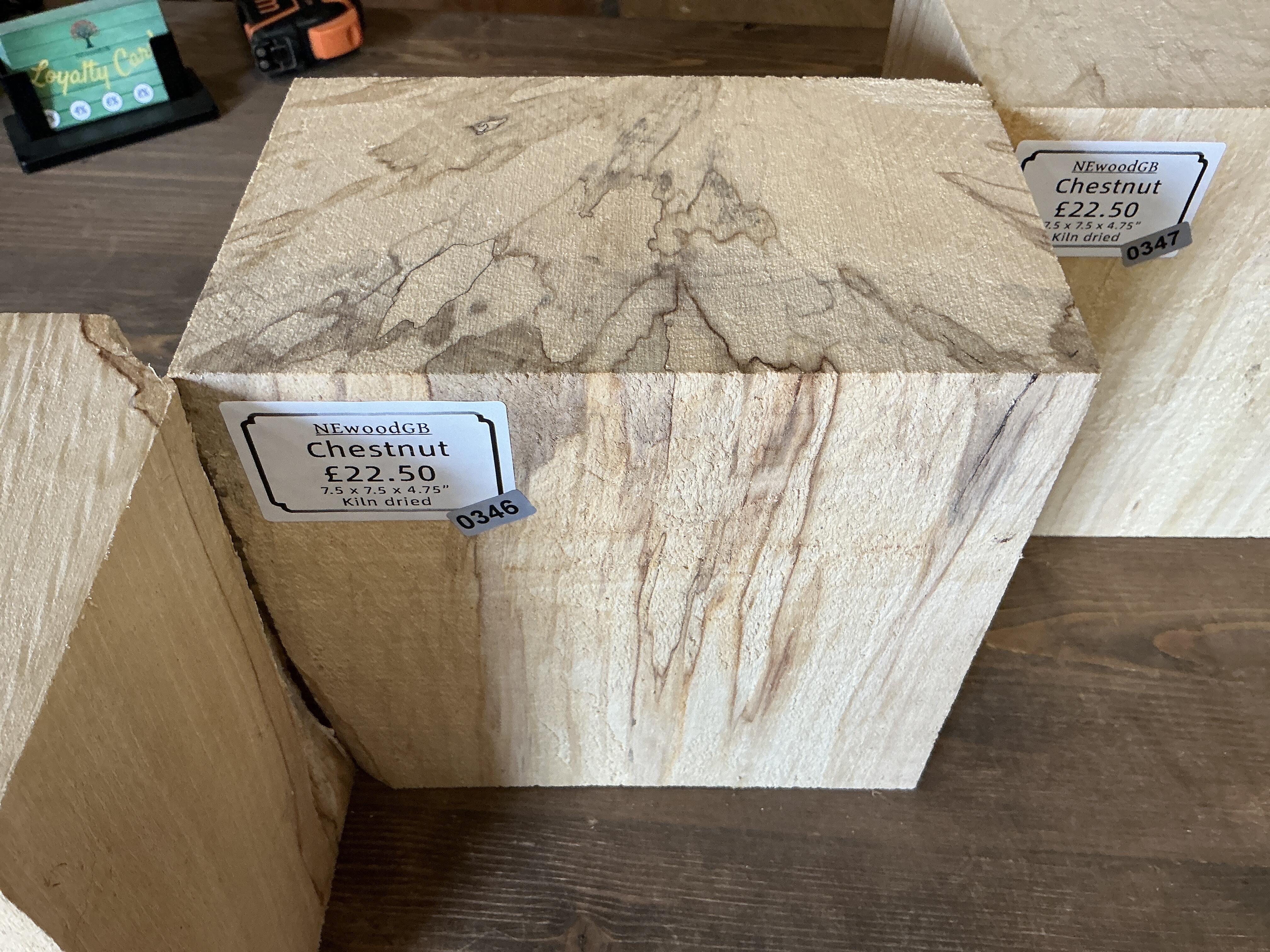 Chestnut 7.5 x 4.75” blocks