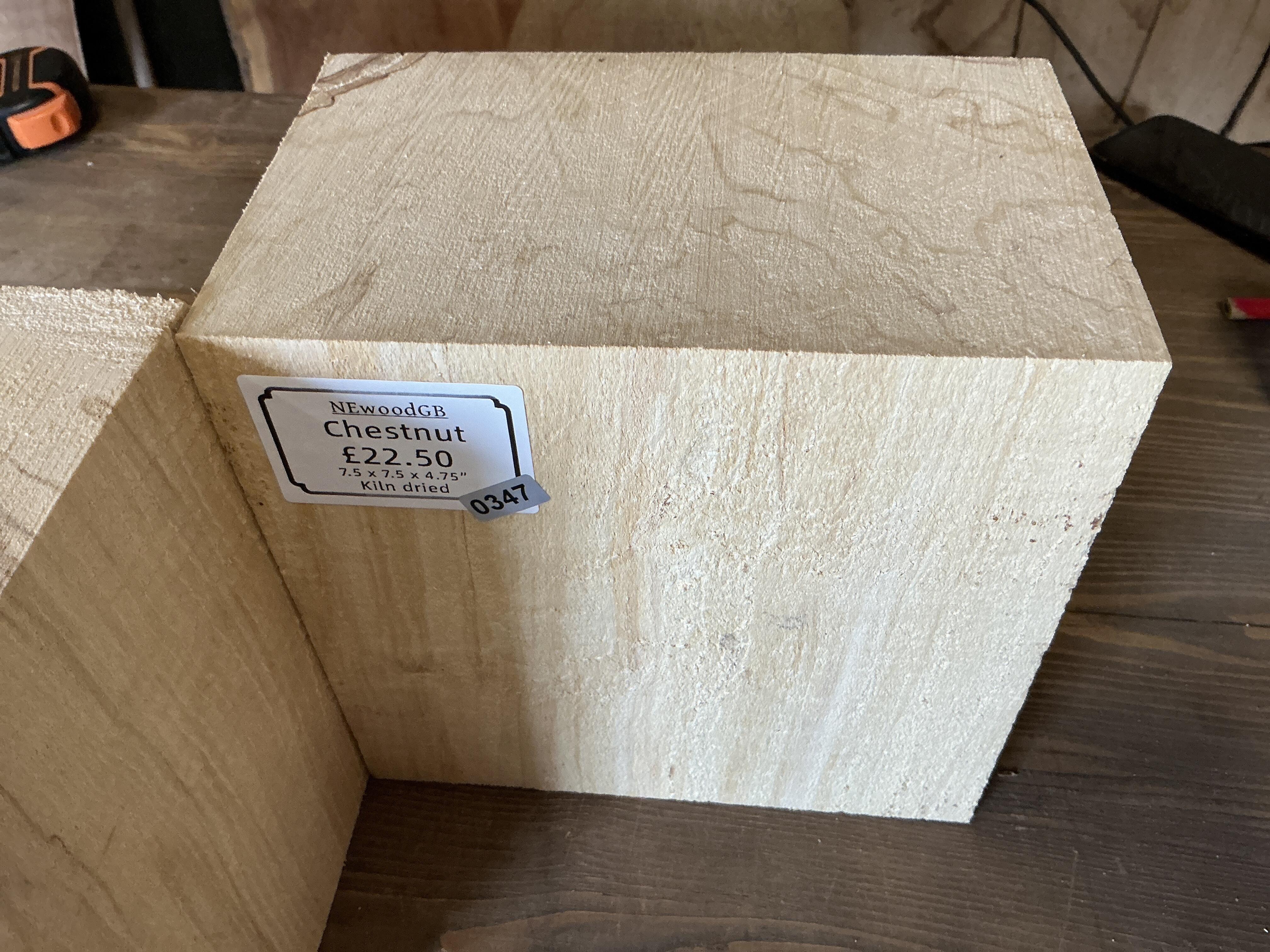 Chestnut 7.5 x 4.75” blocks