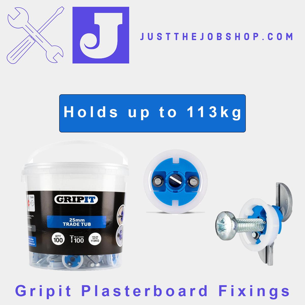Anchor GRIP IT PLASTERBOARD FIXINGS & SCREWS HOLLOW CAVITY WALL GRIPIT 15,18,20 & 25mm 
