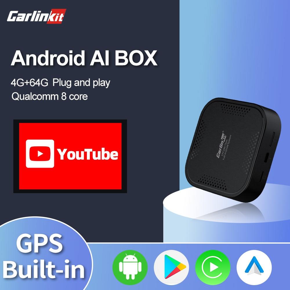 CarlinKit Ai box Wireless Android Auto, Support 4G Cellular, Wireless  CarPlay