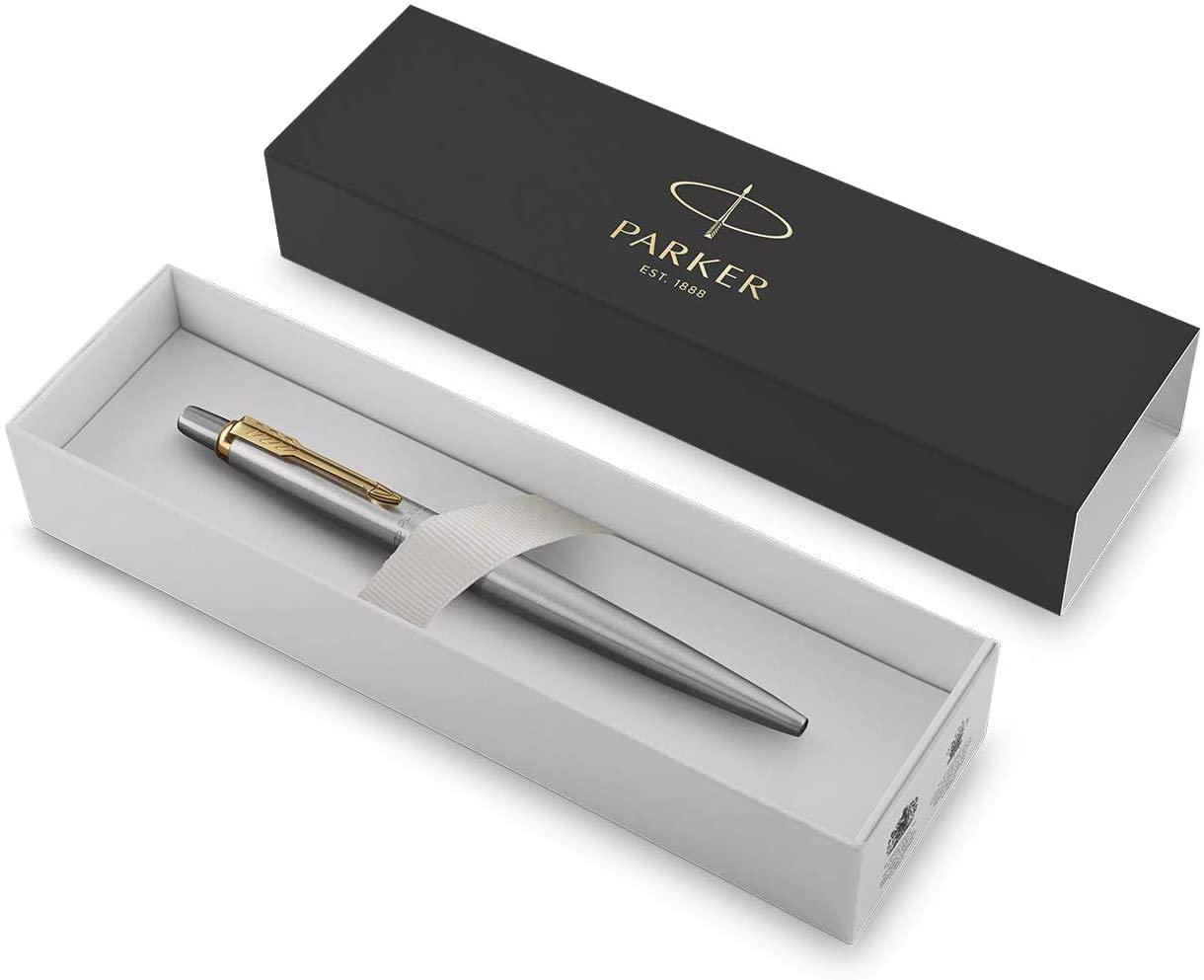 Parker Jotter Ballpoint Pen - Stainless Steel Gold Trim