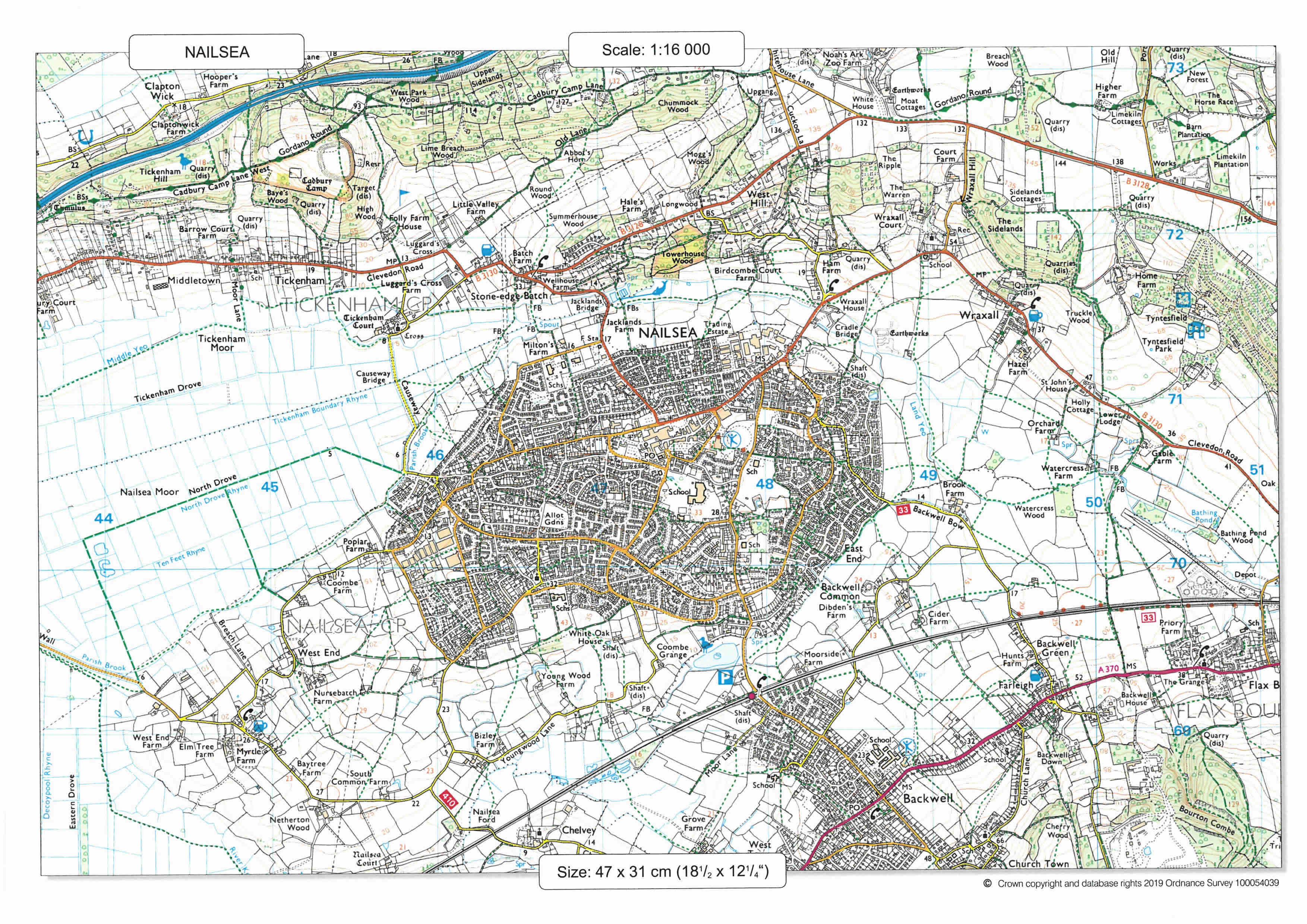 Nailsea Map 408 Piece Jigsaw Puzzle