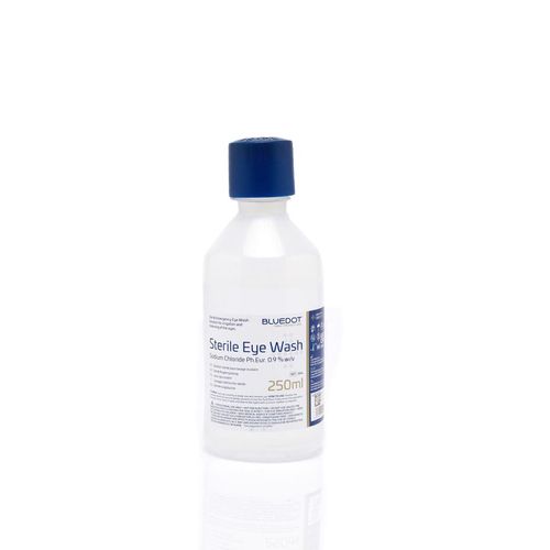 Emergency Eye Wash Solution Blue Dot