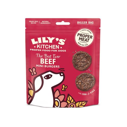 Lilys Kitchen Dog Mini Beef Burgers 70g