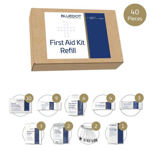 First Aid Kit Hse 1-20 Person Refil EA