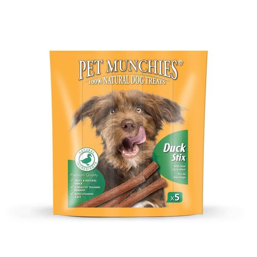 Pet Munchies Dog Duck Stix Pack of 5 (×10)