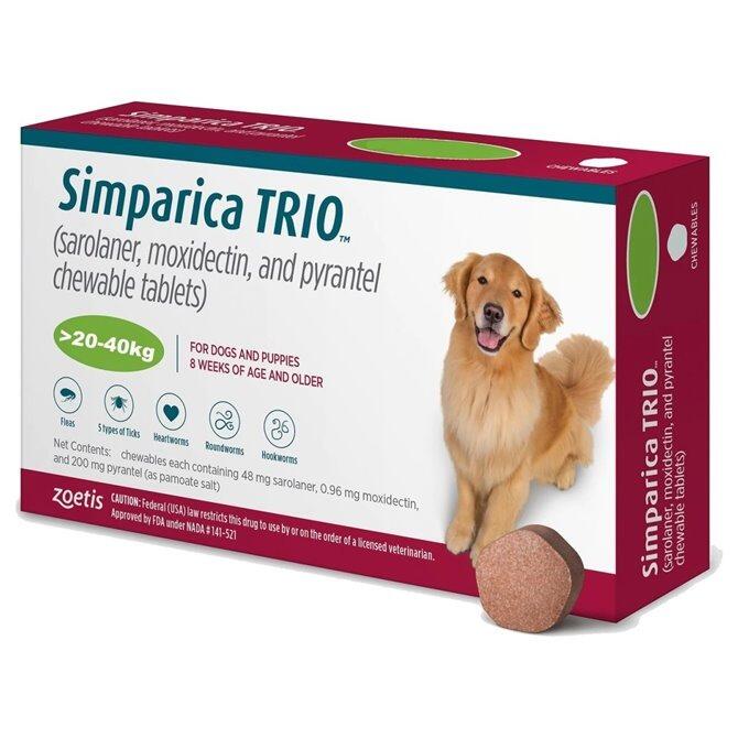 SIMPARICA TRIO CHEW TABS 48MG EACH TABLET