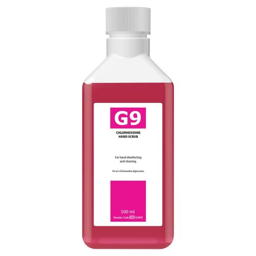 G9 Chlorhex Handscrub 4% Chl Gluc 500ml