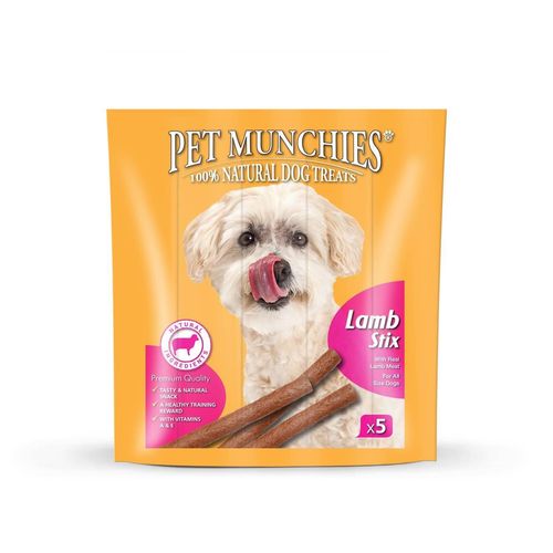 Pet Munchies Dog Lamb Stix Pack of 5 (×10)