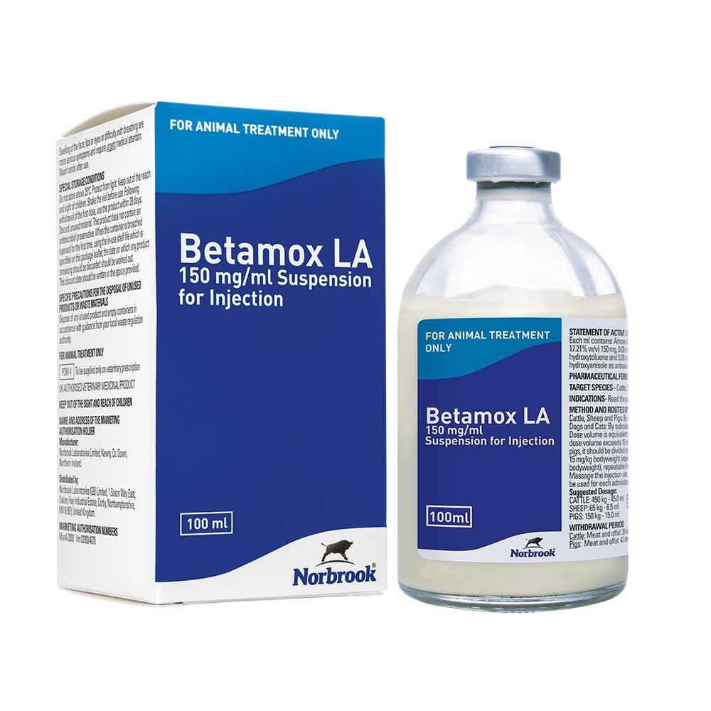 Betamox LA 150 mg/ml Suspension for Injection (POM-V) | Vets4u