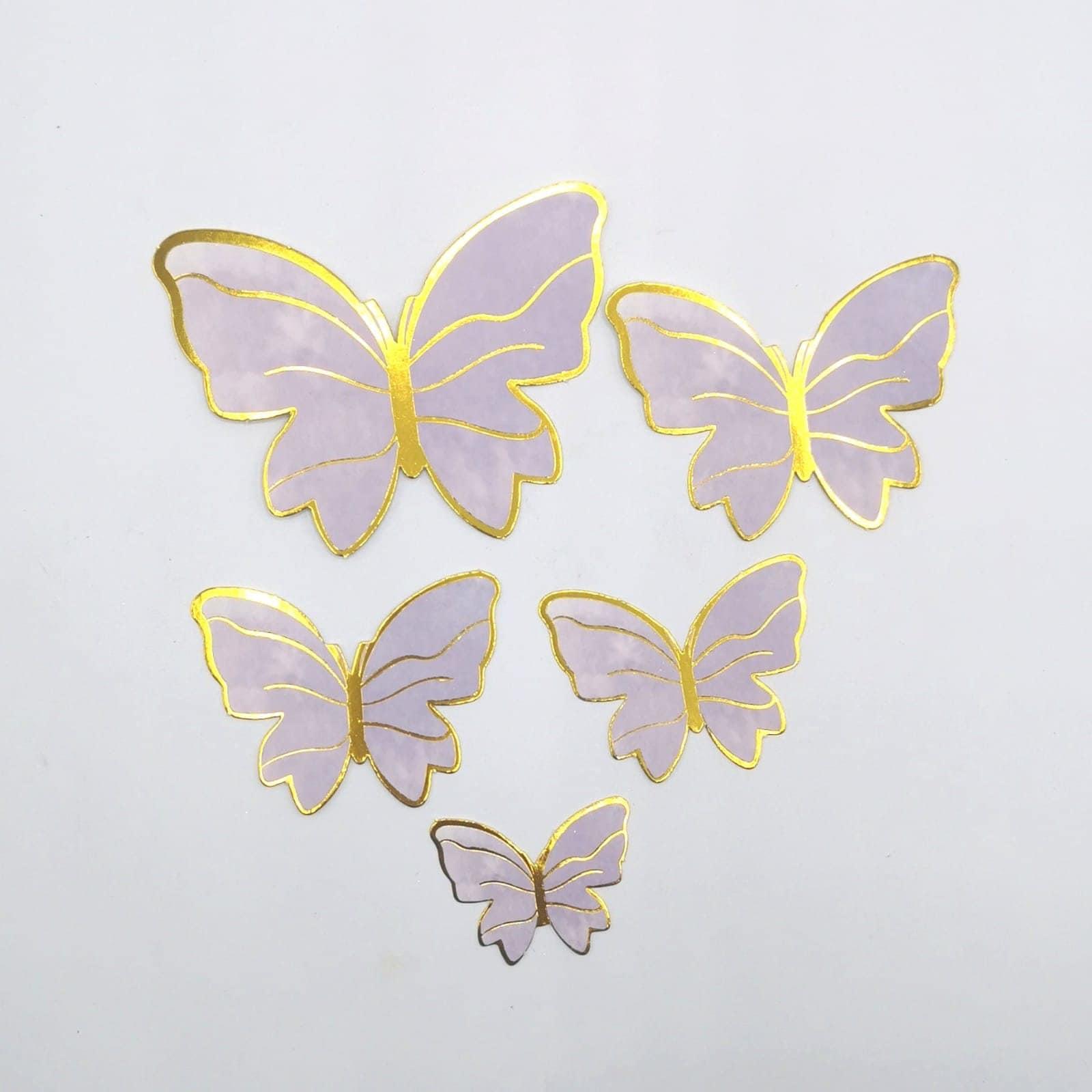 Pack of 10 Butterfly Cupcake Toppers / Butterfly Cake Decorations