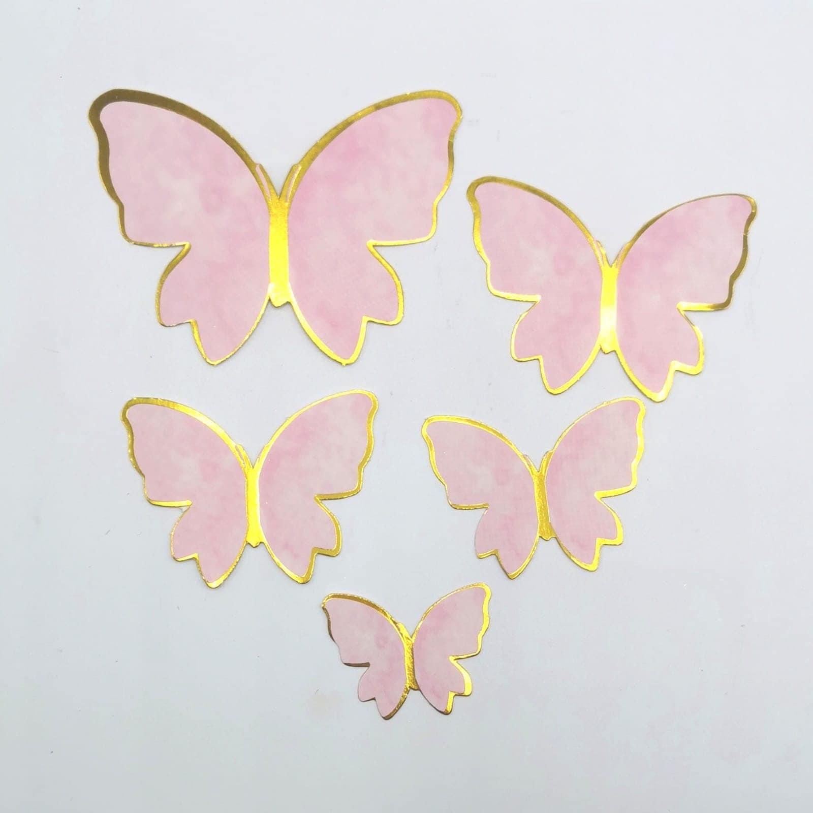 Pack of 10 Butterfly Cupcake Toppers / Butterfly Cake Decorations
