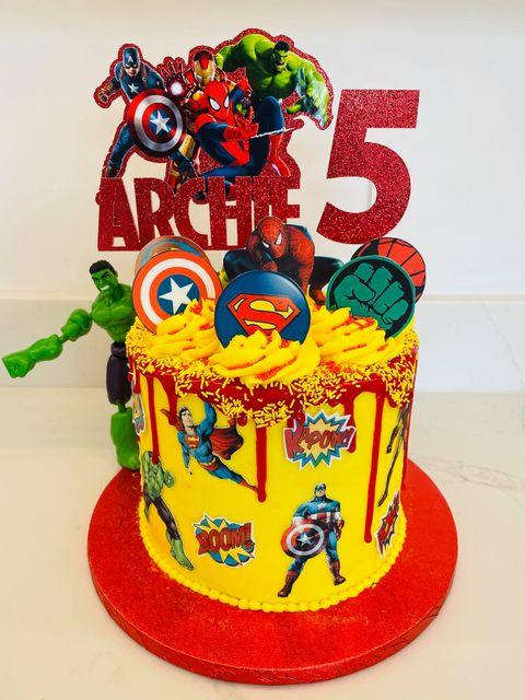 Bliv overrasket Converge indsigelse Avengers themed cake topper package / Personalised Avengers themed cake  topper package / Name and Age Avengers themed cake topper package Active