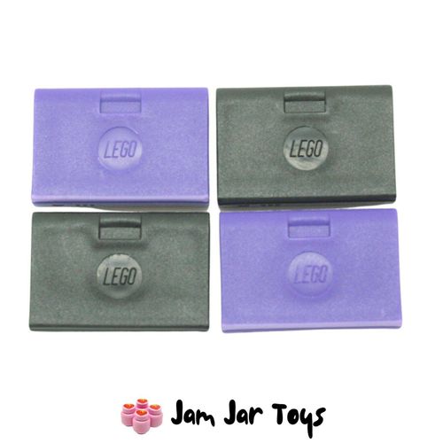 LEGO 4 x Laptop Computer. 2 x Black 2 x Dark Purple