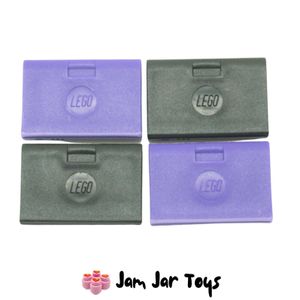 LEGO 4 x Laptop Computer. 2 x Black 2 x Dark Purple