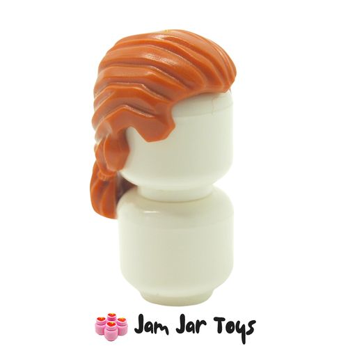 LEGO Blacksmith Hair Dark Orange Swept Back