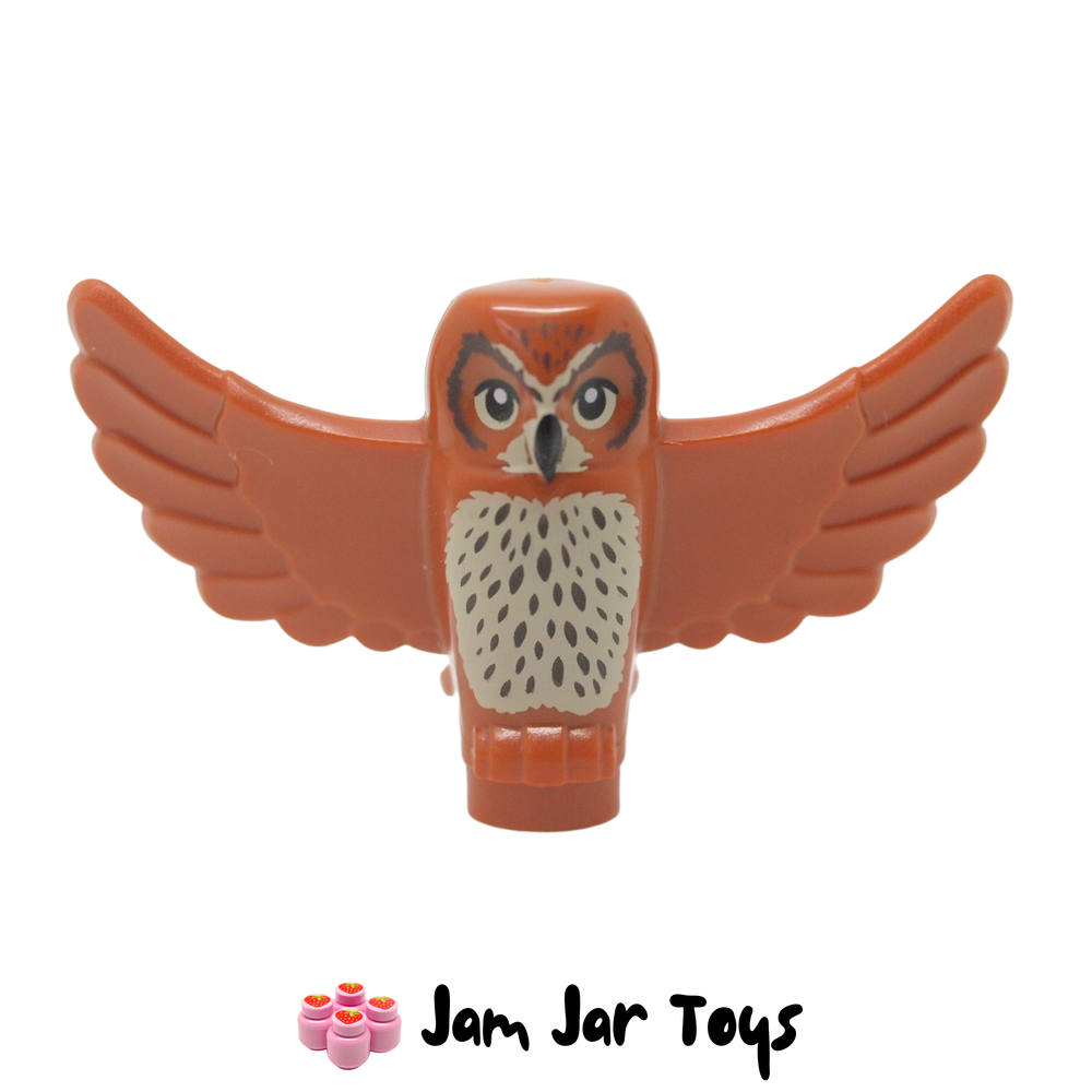 LEGO Dark Orange Owl Small with Open Wings Chest Feathers